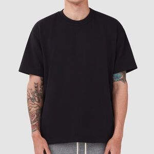 UNI/FORM LA French Terry Heavyweight Artist Tee Men's Black T-Shirt Medium
